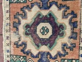 49 x 90 cm El Yapımı Küçük Vintage Kilim, Türk Yöresel Halısı, Yatak Odası & Oturma Odası Dekoru - 3