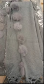 Angora Ponponlu Şal 60x180 -  Gri - 3