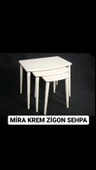 MOLENİ MİRA KREM ZİGON SEHPA - 1