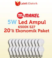 Makel 5W Led Ampul 6500K 20 Adet Ekonomik Paket - 2