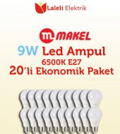 Makel 9W Led Ampul  6500K E27 20 Adet Ekonomik Paket - 3