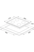 ALVEUS ULTRA LÜX MEGA SİYAH ANKASTRE SET(MRC3008-GLS640-MFA829) - 6