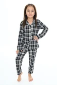 Kız Çocuk Ekose Pijama Takımı 3-16 Yaş 12156 - 1