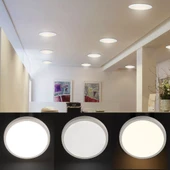 Maxled 6W Yuvarlak Sıva Üstü Led Panel 3000K Günışığı - 5