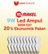 Makel 9W Led Ampul 3000K E27 20 Li Ekonomik Paket - 2