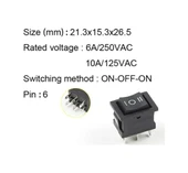 Ic-123-6 Mini Işıksız Anahtar On-Off-On 6P 6 Bacaklı 1 Adet - 1