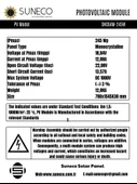 Suneco 245 Watt Halfcut Monokristal Solar Güneş Paneli A Sınıf 12 Volt 205 230 watt - 3