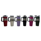 Cooker YK1462 Pipetli 900 ml Çelik Bardak Termos Koyu Yeşil - 1