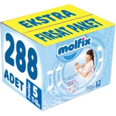 Molfix Bebek Bezi Beden:5 (11-18Kg) Junior 288 Adet Ekstra Fırsat Pk thumbnail 1