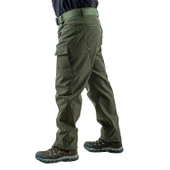 İçi Polarlı Softshell Pantolon - Su Rüzgar Geçirmez - Savage - Haki - Tactical Pantolon - 5