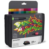 Winsor&Newton Promarker Çantalı Set (24 renk) - 1