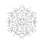 Art Tuval Mandala Desen 1 Tuval 40x40 cm thumbnail 2