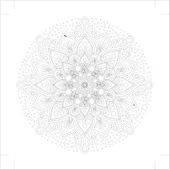 Art Tuval Mandaka Desen 2 Tuval 40x40 cm thumbnail 2