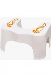 MCBLUE Beyaz Kırmızı Klozet Taburesi - 1