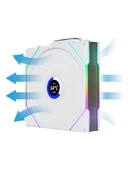 Lian Li UNI FAN REVERSE TL WIRELESS LCD 1x120mm Beyaz Kasa Fanı - 2