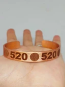 Yaşam Çiçeği Sembollü Sayı Sekanslı Bakır Bileklik (55690) thumbnail 3