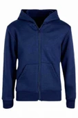 Çocuk Unisex Pamuklu Kapüşonlu Fermuarlı Sweatshirt 3'lü Set - 5