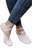 Kadın Pamuklu Kaydırmaz Taban Yoga Pilates Çorabı 6 Renk - 7