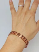 Yaşam Çiçeği Sembollü Sayı Sekanslı Bakır Bileklik (55686) thumbnail 5