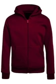 Çocuk Unisex Pamuklu Kapüşonlu Fermuarlı Sweatshirt 2'li Set - 8