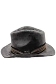 Unisex Nubuk Kovboy Fötr Şapka - 3