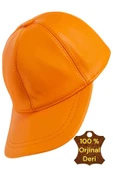 Unisex %100  Deri Arkadan Ayarlanabilir Baseball Kep Şapka - 1