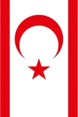 Kıbrıs KKTC Gönder Bayrağı  70x105 cm. - 2