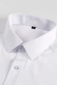 Slim Fit Kravatlık Uzun Kol Kolay Ütü Nefes Alan Dört Mevsim Slim Fit Erkek Gömlek 3 Renk - 5