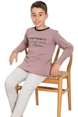 Erkek Çocuk Pamuklu Uzun Kollu Desenli Pijama Takımı - 8