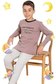 Erkek Çocuk Pamuklu Uzun Kollu Desenli Pijama Takımı - 7