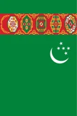 Türkmenistan Bayrağı  30x45 cm. thumbnail 2