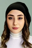 Kadın Kışlık Triko Örgü Bere ve Boyunluk - 1