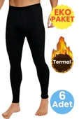 Erkek Ekonomik 6'lı Termal Tayt Uzun Sporcu Taytı - 3