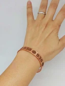 Yaşam Çiçeği Sembollü Sayı Sekanslı Bakır Bileklik (55692) thumbnail 5