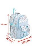 Unisex Su Geçirmez Damalı Renkli Okul Çantası Sırt Çantası - 5