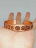 Yaşam Çiçeği Sembollü Sayı Sekanslı Bakır Bileklik (55692) thumbnail 3