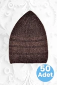 50'li  Kadife Takke Kaliteli Namaz Takkesi - 1