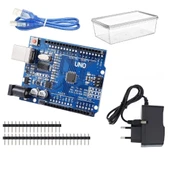 Arduino Uno R3 SMD Klon ve 12V 500mA Güç Adaptörü thumbnail 2