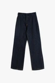 Koton Kız Çocuk Kot Pantolon Düz Paça Cepli Pamuklu- Straight Jean - 1