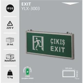 Noas Acil Çıkış 3W Çıkış Çift Yönlü Acil Çıkış Armatürleri Yönlendirme Levhası - 1