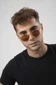 Retro Yuvarlak Anahtar Model Erkek Güneş Gözlüğü thumbnail 1