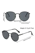 Zeda Yuvarlak Model Metal Çerçeve Erkek Güneş Gözlüğü thumbnail 2