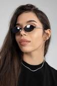 Elips Siyah Kadın Güneş Gözlüğü - 1
