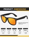 Xed Ayna Lens Siyah Wayfarer Erkek Güneş Gözlüğü - 3