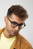 Yuvarlak Model Erkek B-block Mavi Işık Korumalı Gözlük thumbnail 1