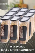 9 Lu Büyük Boy Saklama Kabı (EKONOMİK SET- 9X2400 ML) - 1