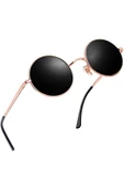 Zeda Yuvarlak Model Metal Çerçeve Rose-Gold Kadın Güneş Gözlüğü thumbnail 1
