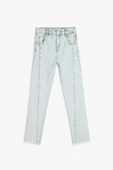 Koton Kız Çocuk Yüksek Bel Pamuklu Denim Pantolon - Boyfriend Jean - 1