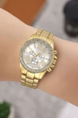 Taşlı Dekoratif Kadran Şık Kadın Kol Saati - 1