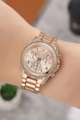 Taşlı Dekoratif Kadran Şık Kadın Kol Saati - 1